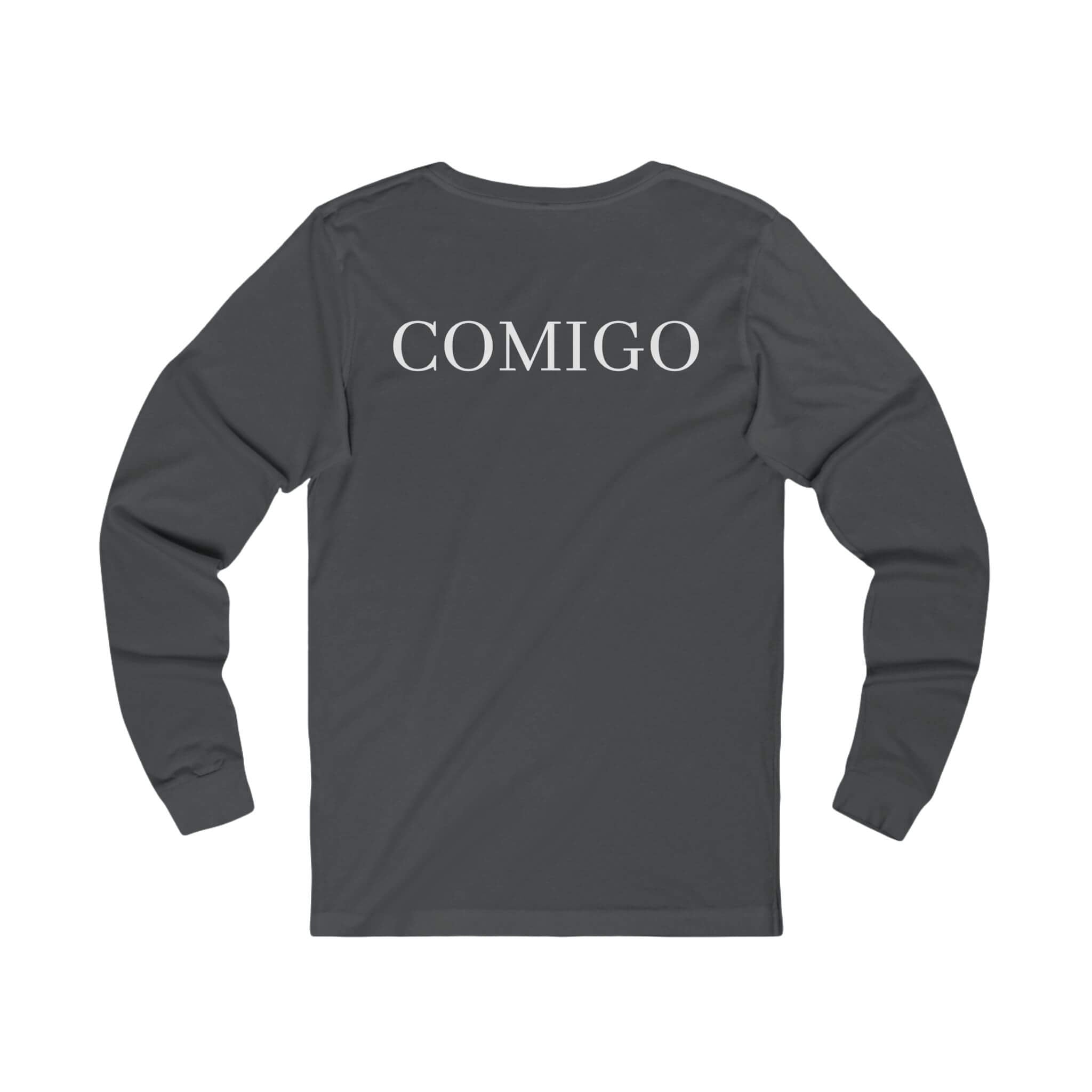 Asphalt COMIGO CLOTHING CO. Original Comigo Logo longsleeve with the original Comigo logo on the back.