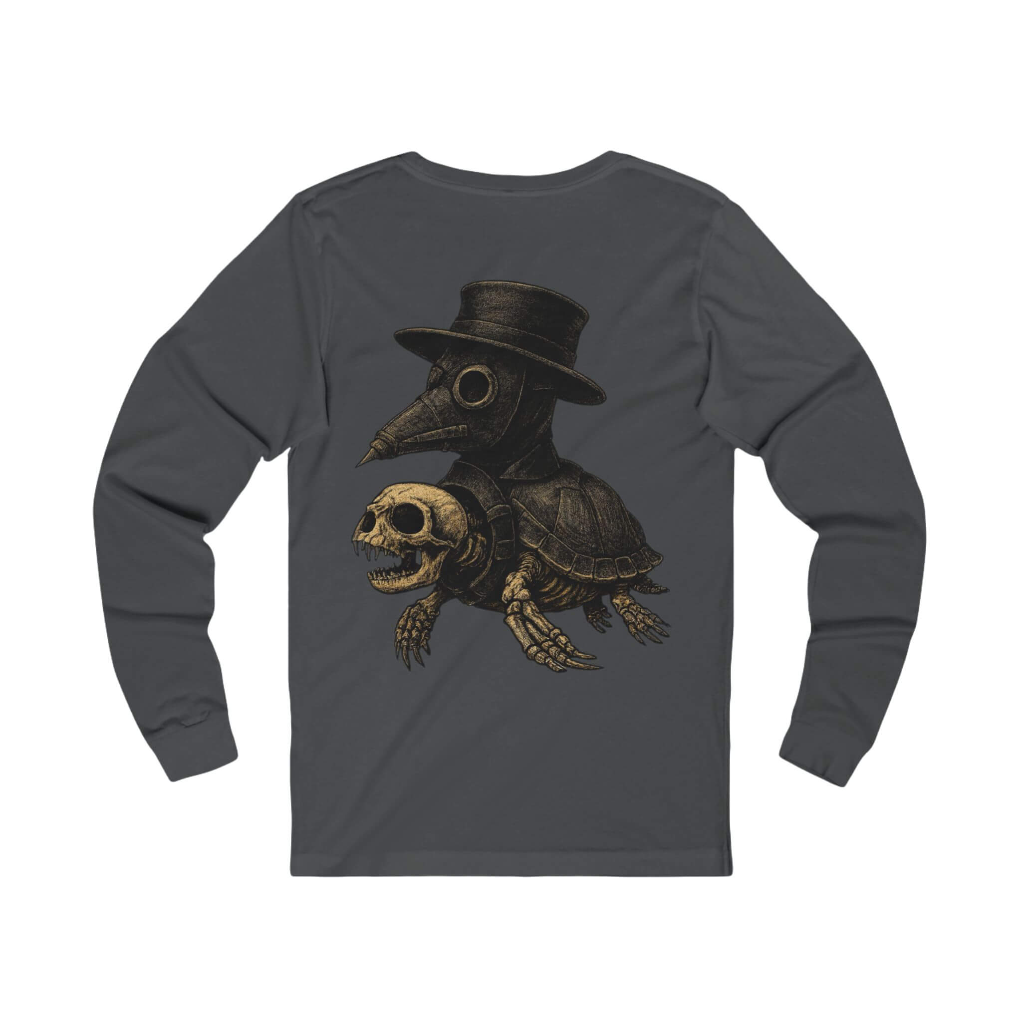 Asphalt COMIGO CLOTHING CO. Bone Mechanic longsleeve with a bone mechanic skull graphic on the back.