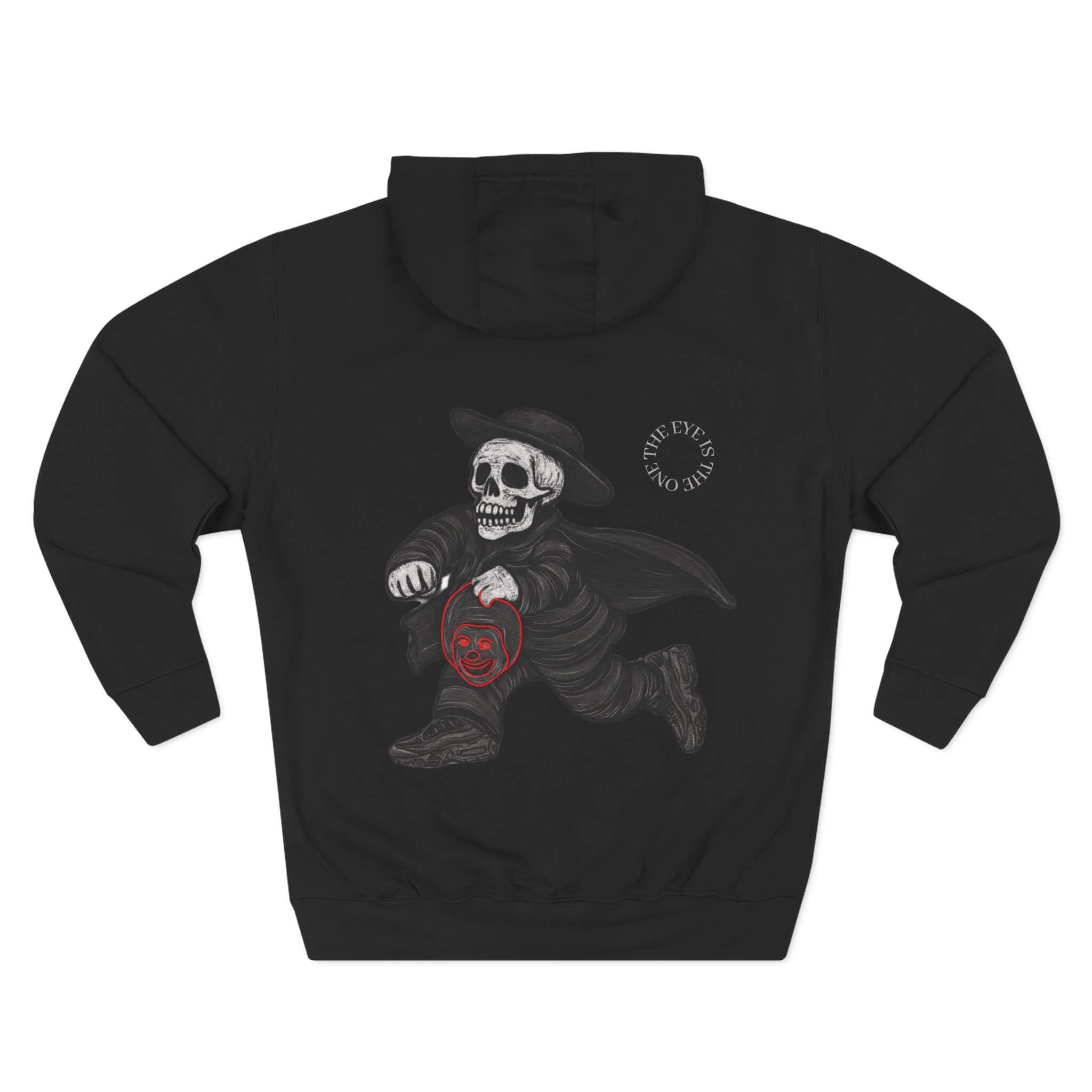 Black COMIGO CLOTHING CO. 1ten l1 jogga hoodie with the 1ten l1 jogga graphic on the back.