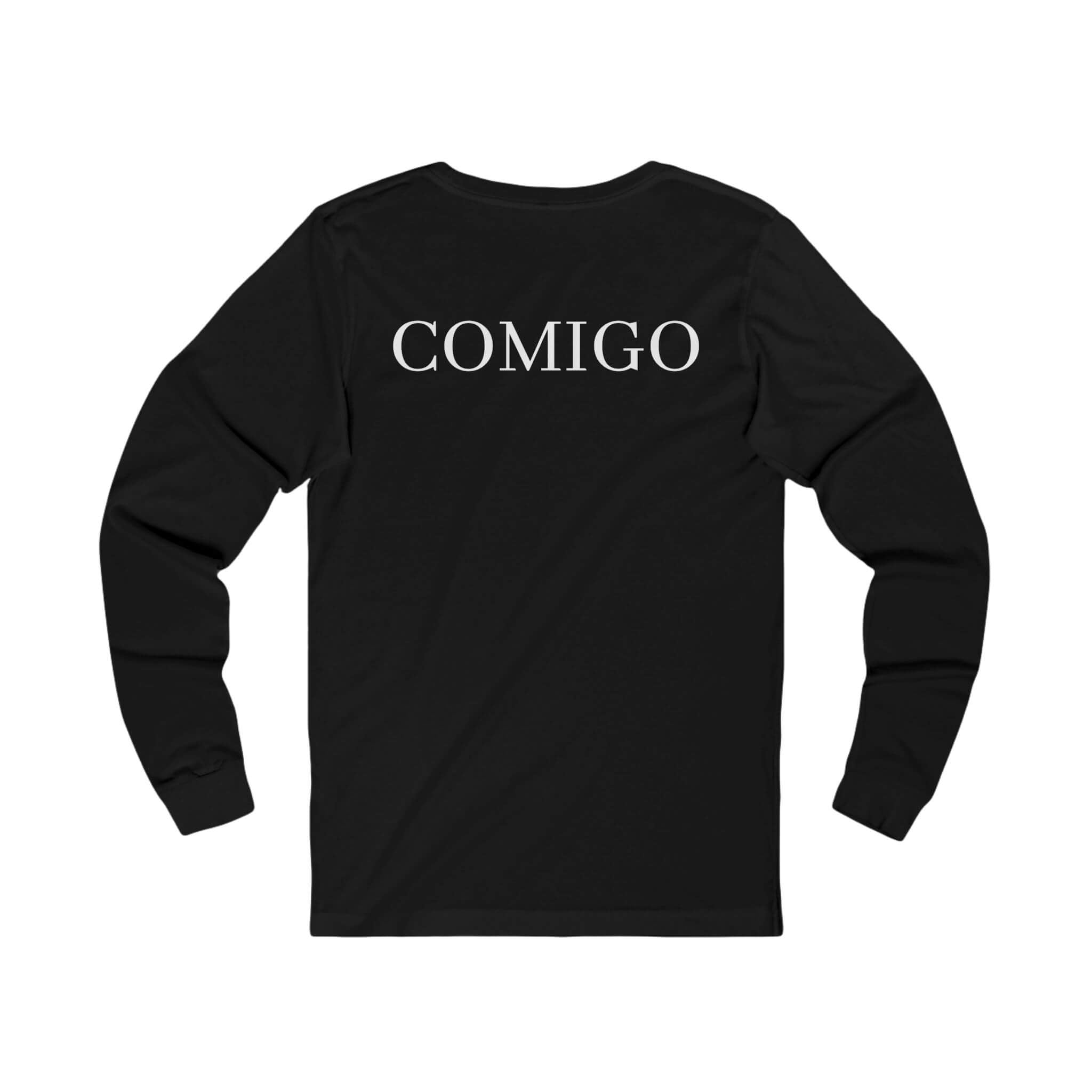 Black COMIGO CLOTHING CO. Original Comigo Logo longsleeve with the original Comigo logo on the back.