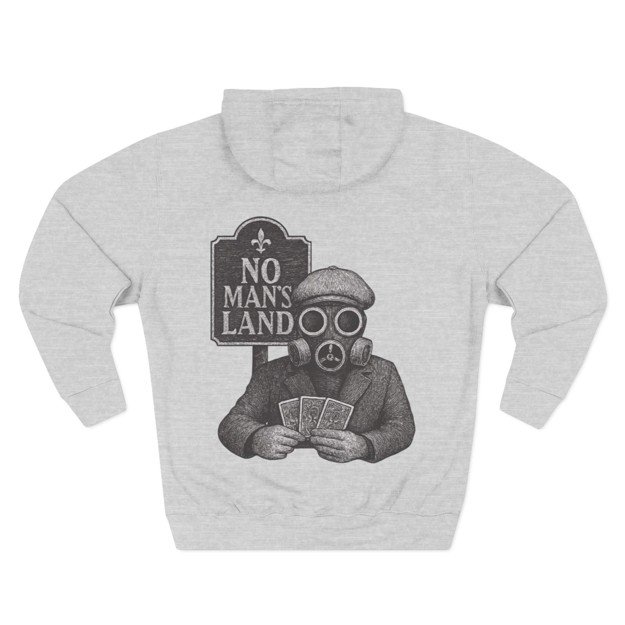 Heather Grey COMIGO CLOTHING CO. Alchemist of Cards hoodie with an alchemist of cards graphic on the back.