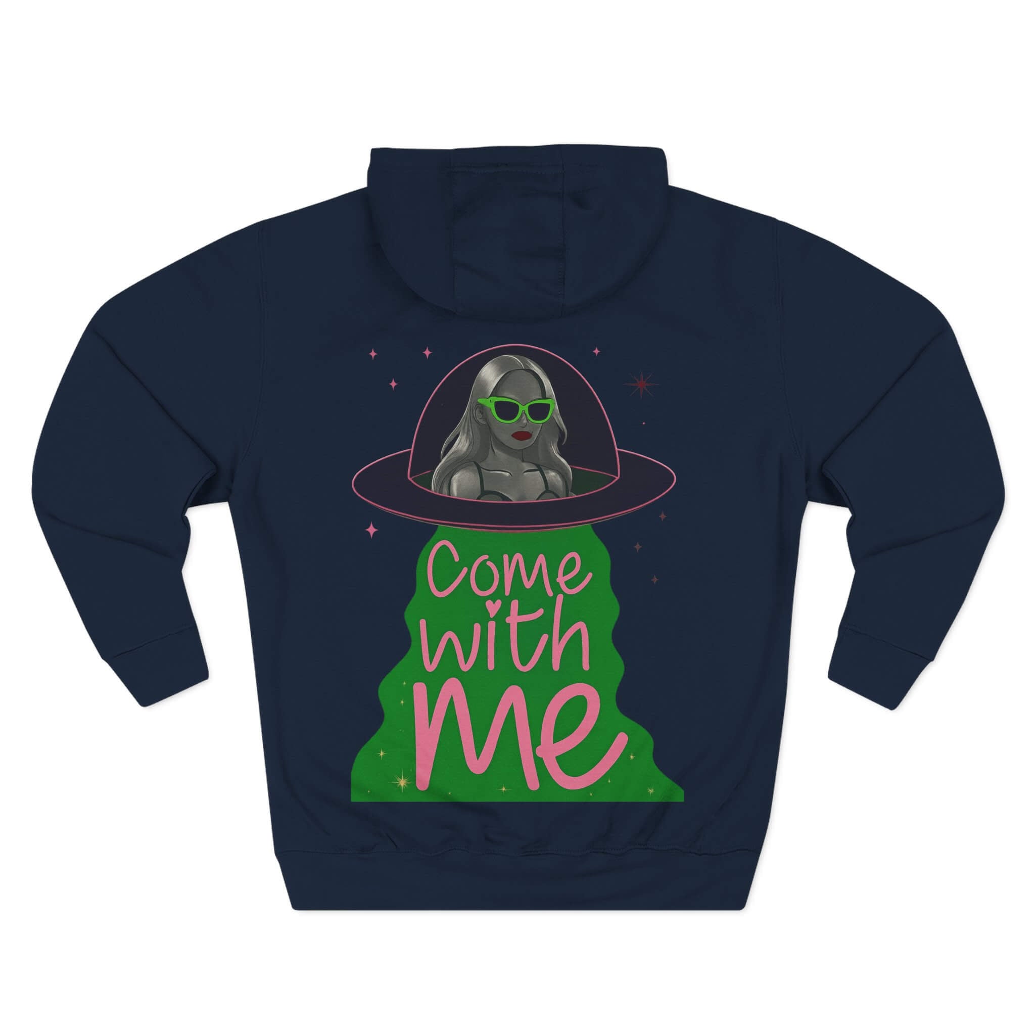 Navy COMIGO CLOTHING CO. Lime Lite Rendezvous hoodie with the lime lite rendezvous graphic on the back.