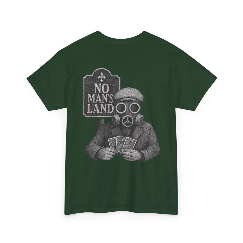 Forest Green COMIGO CLOTHING CO. Alchemist of Cards t-shirt with an alchemist of cards graphic on the back.