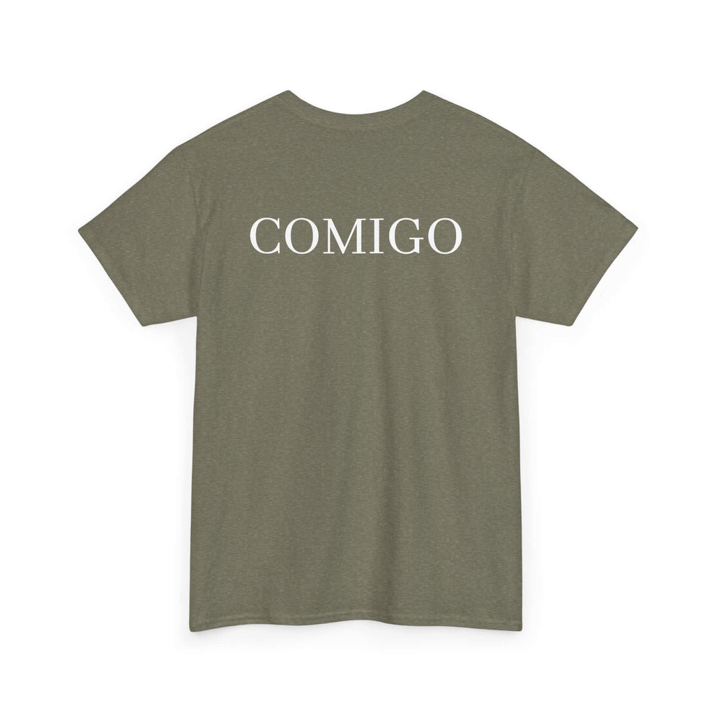 Military Green COMIGO CLOTHING CO. Original Comigo t-shirt with the original Comigo logo on the back.