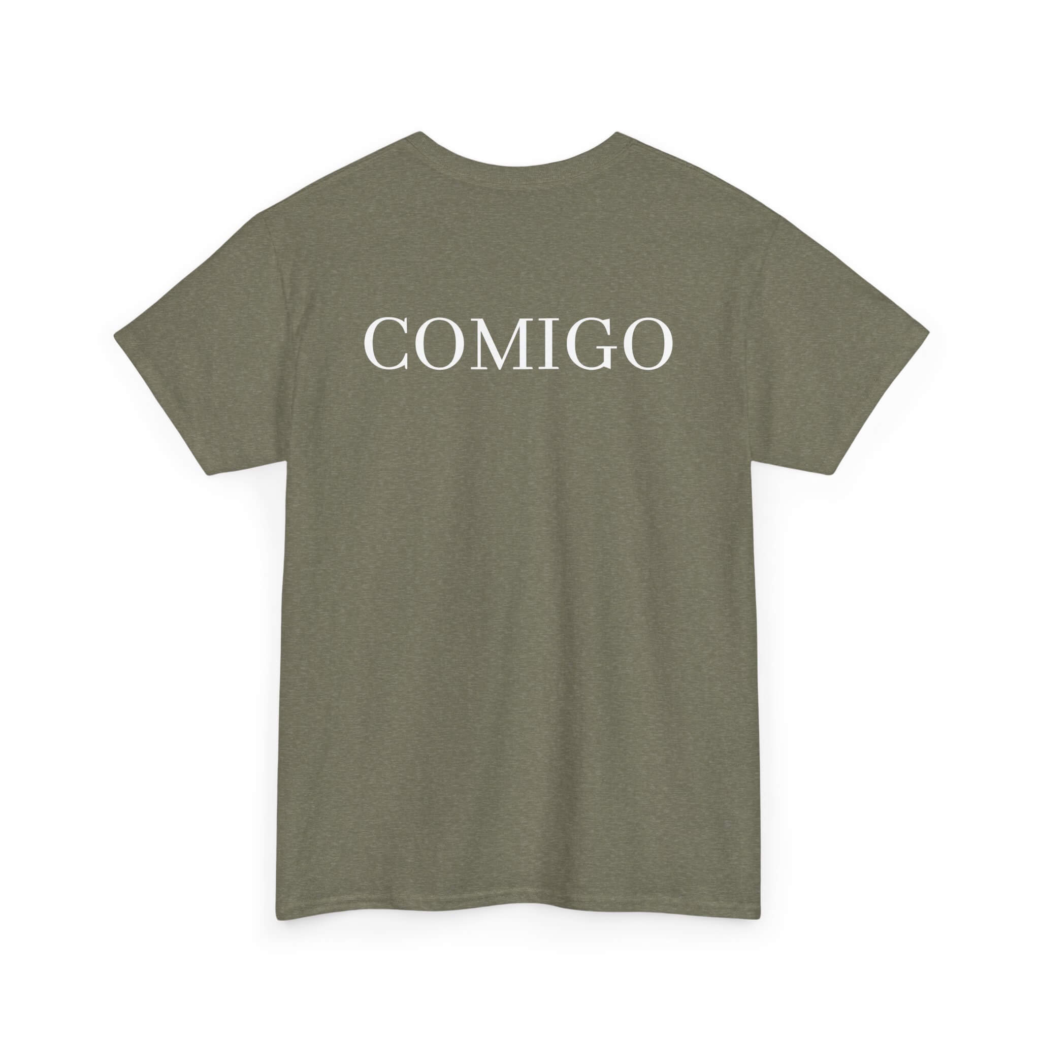 Military Green COMIGO CLOTHING CO. Original Comigo t-shirt with the original Comigo logo on the back.