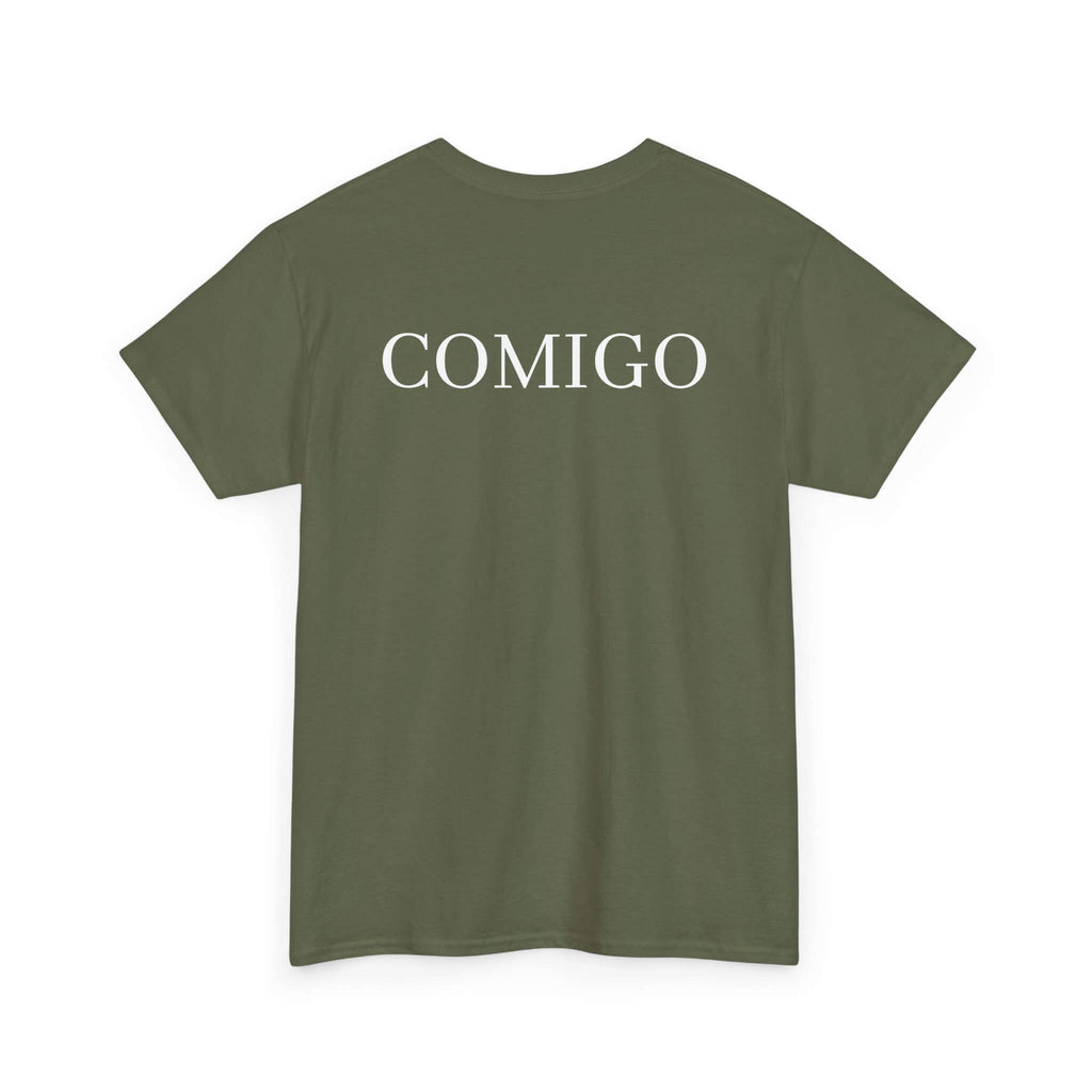 Military Green COMIGO CLOTHING CO. Original Comigo t-shirt with the original Comigo logo on the back.