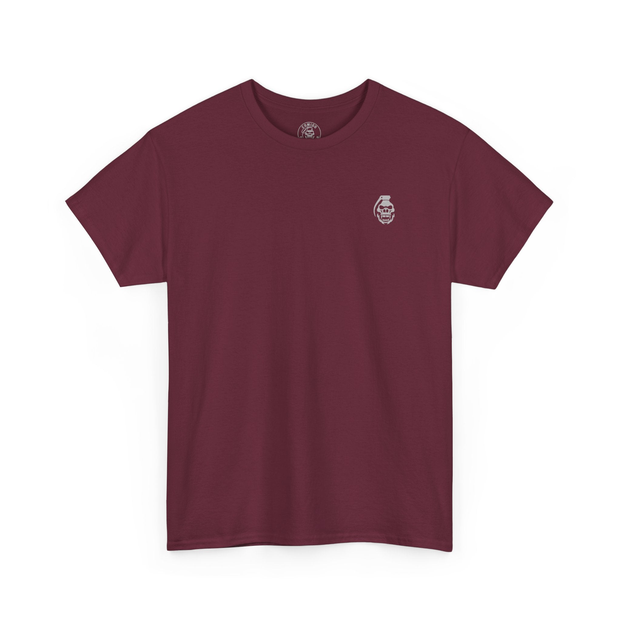 rough oggin tee in maroon with gorilla skull rough oggin | COMIGO CLOTHING CO.
