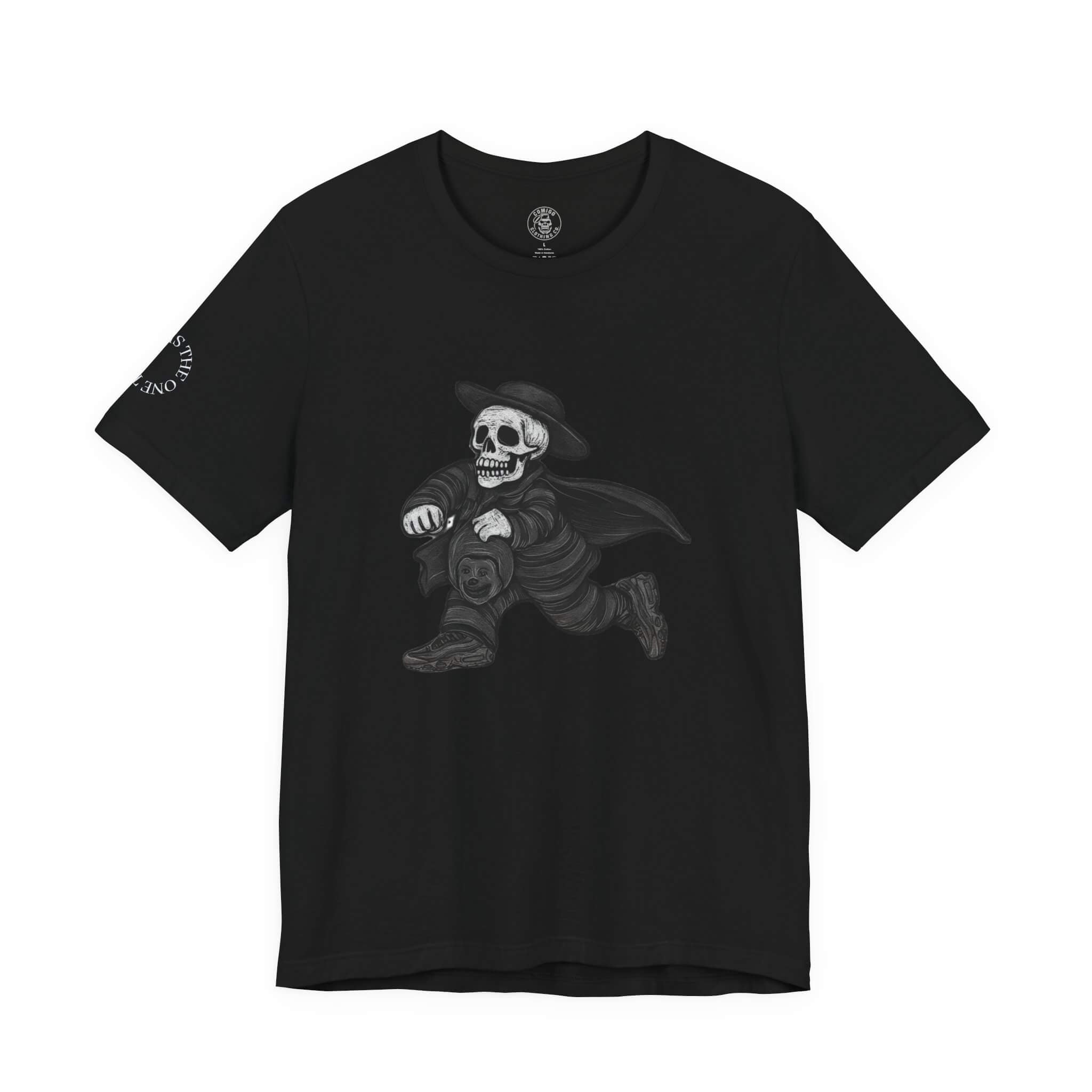 Forest COMIGO CLOTHING CO. 1ten L1 Jogga soft t-shirt with the 1ten l1 jogga graphic on the front.