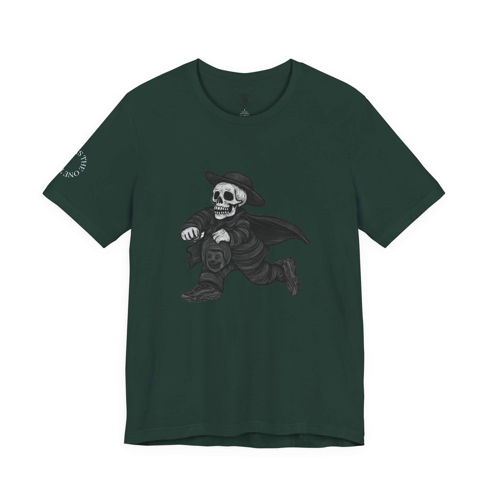 Forest COMIGO CLOTHING CO. 1ten L1 Jogga soft t-shirt with the 1ten l1 jogga graphic on the front.