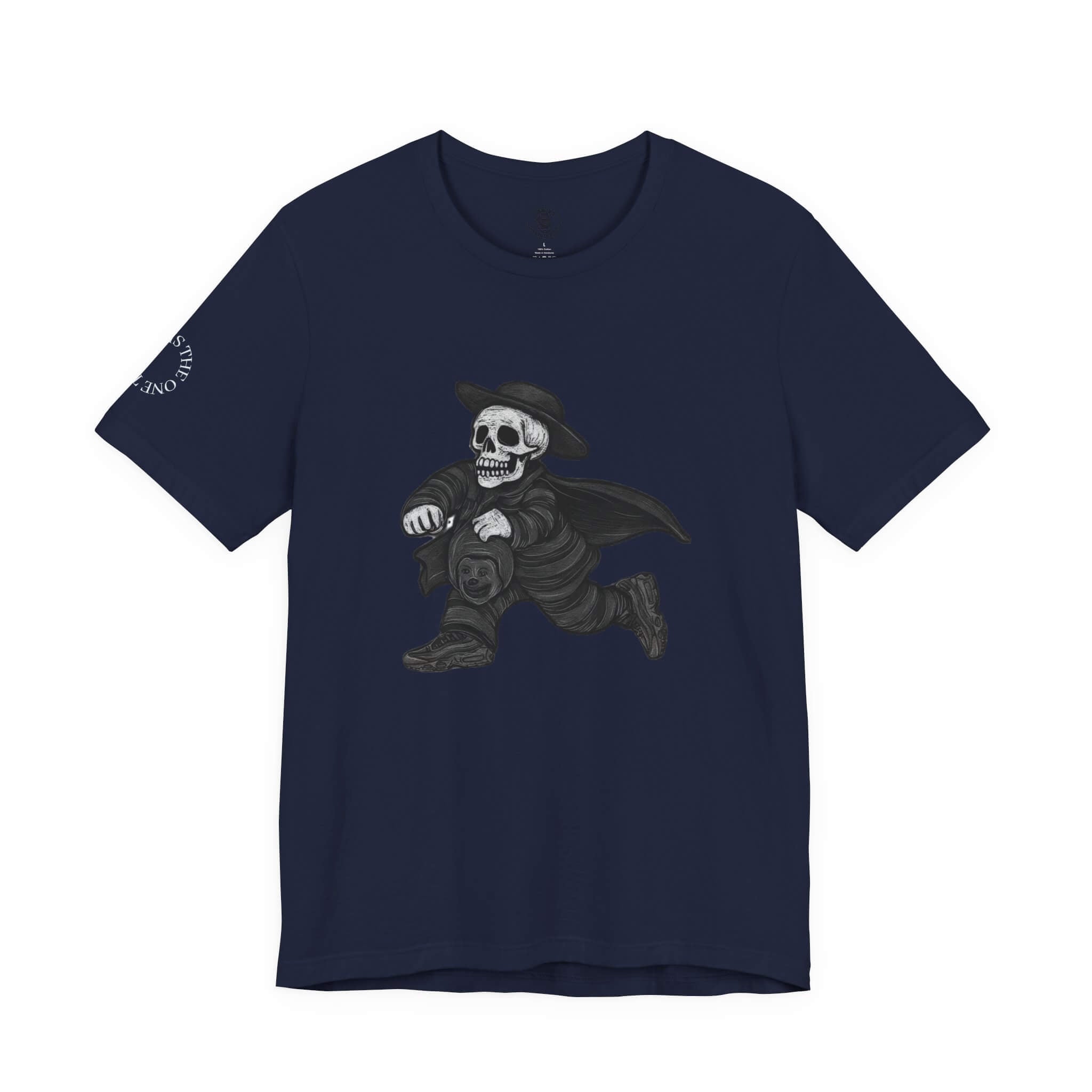 Navy COMIGO CLOTHING CO. 1ten L1 Jogga soft t-shirt with the 1ten l1 jogga graphic on the front.